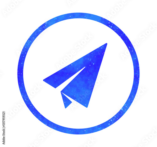 Free Download 青い星空｜紙飛行機アイコン - GFXLoad