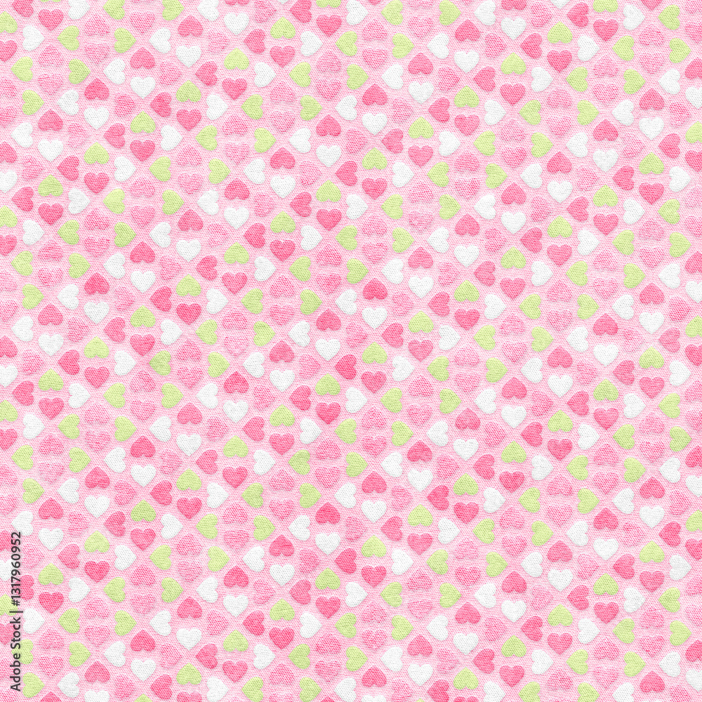 Love fabric paper and background with heart patterns for valentine's day, textured backdrop for christmas Love fabric paper and background with heart patterns for valentine's day, textured backdrop for christmas