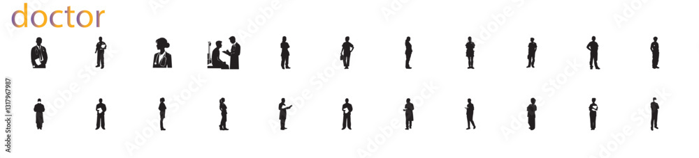 doctor silhouette doctor silhouette