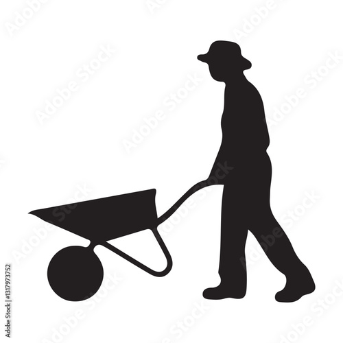 farmer silhouette