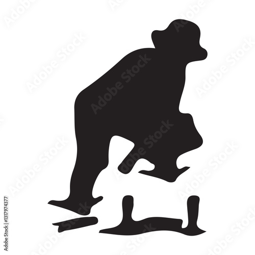 farmer silhouette