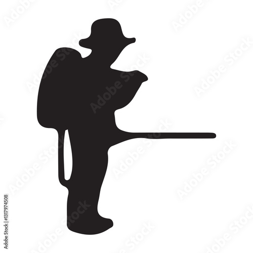 farmer silhouette