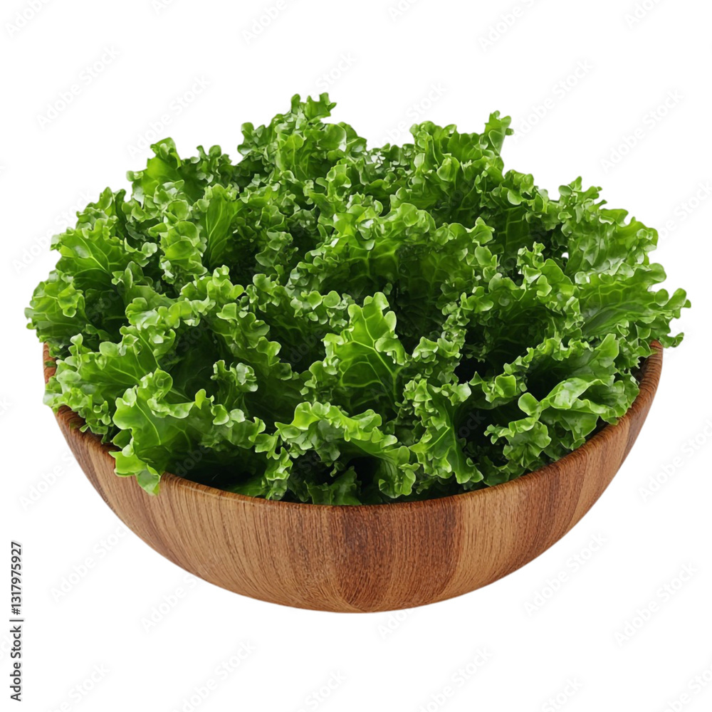 Fresh Green Lettuce in Wooden Bowl Healthy Eating Delight Fresh Green Lettuce in Wooden Bowl Healthy Eating Delight