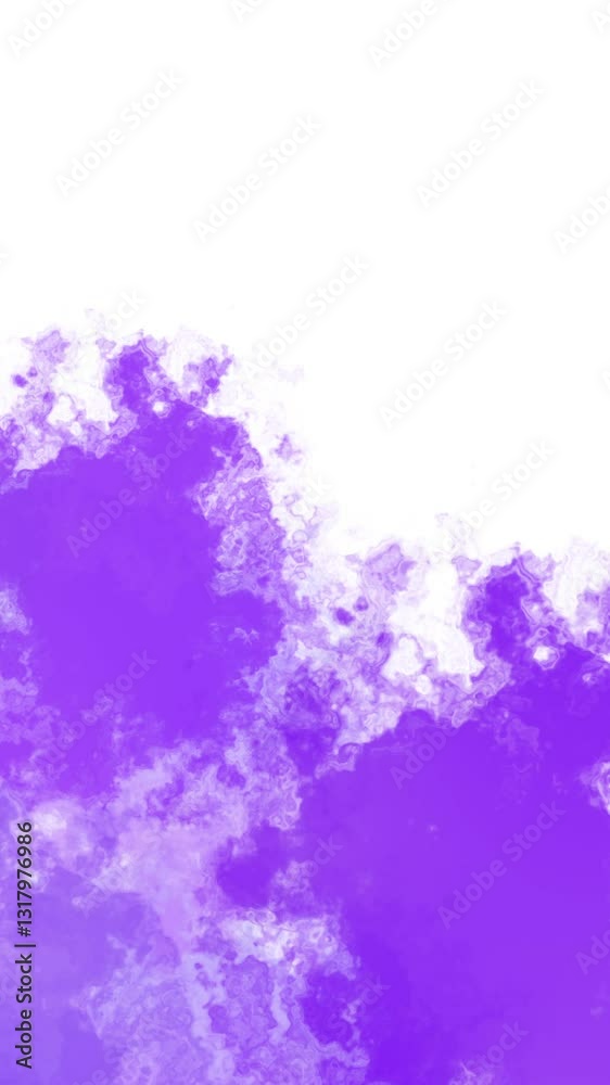 4k of purple water color animated background, watercolor background animation