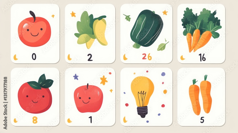 custom made wallpaper toronto digitalFruit and vegetable counting game for kids