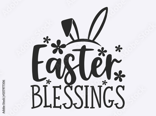 "Easter Blessings" text. Ideal for cards, social media, and home decorations.