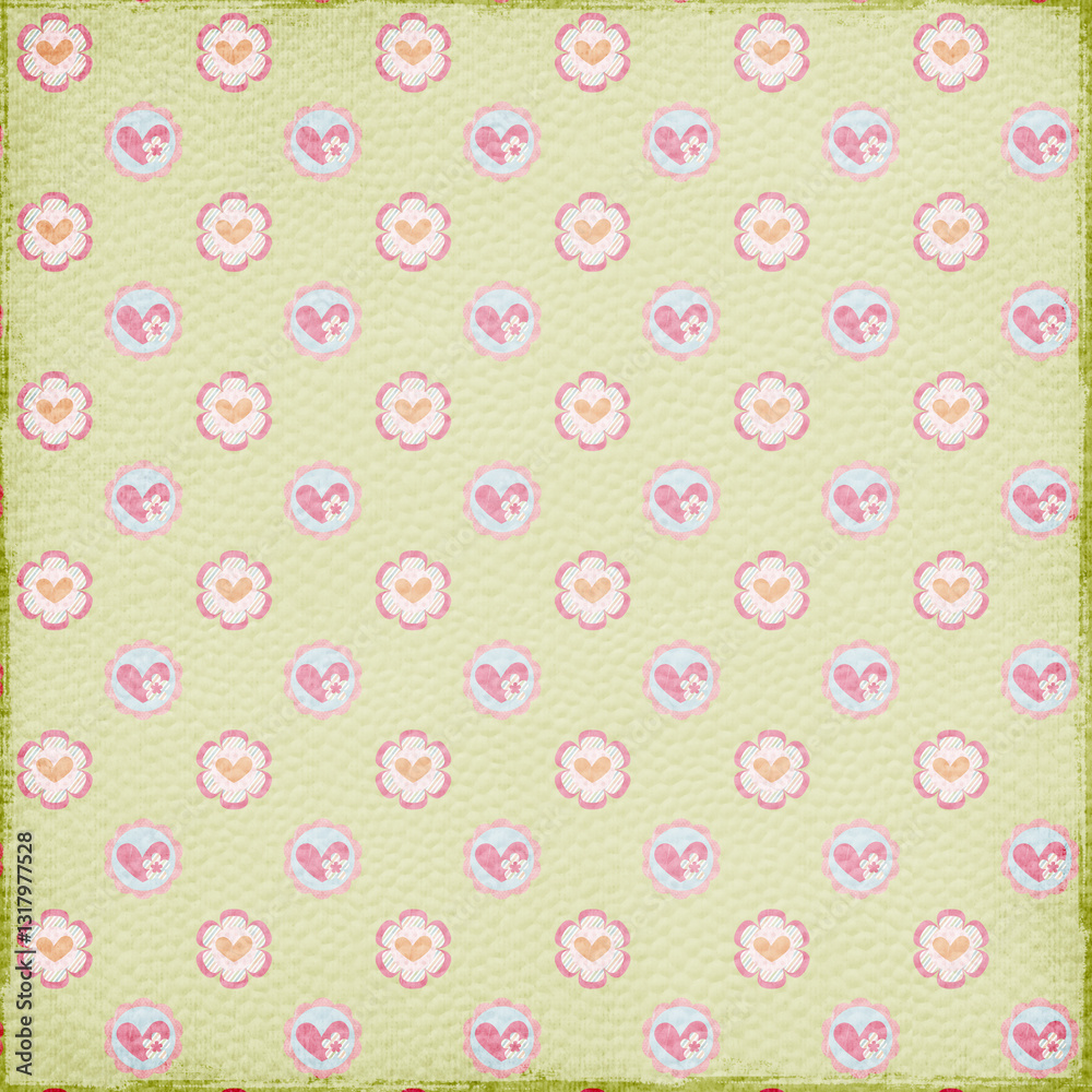 Love fabric paper and background with heart patterns for valentine's day, textured backdrop for christmas Love fabric paper and background with heart patterns for valentine's day, textured backdrop for christmas