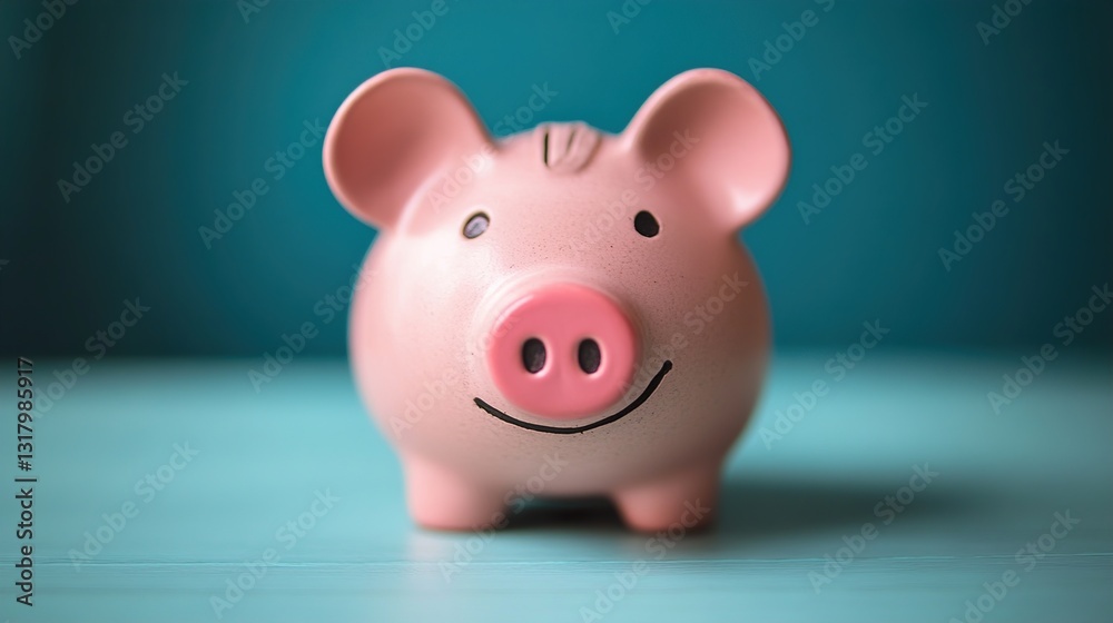 Happy Piggy Bank: Saving Money for a Brighter Future Happy Piggy Bank: Saving Money for a Brighter Future