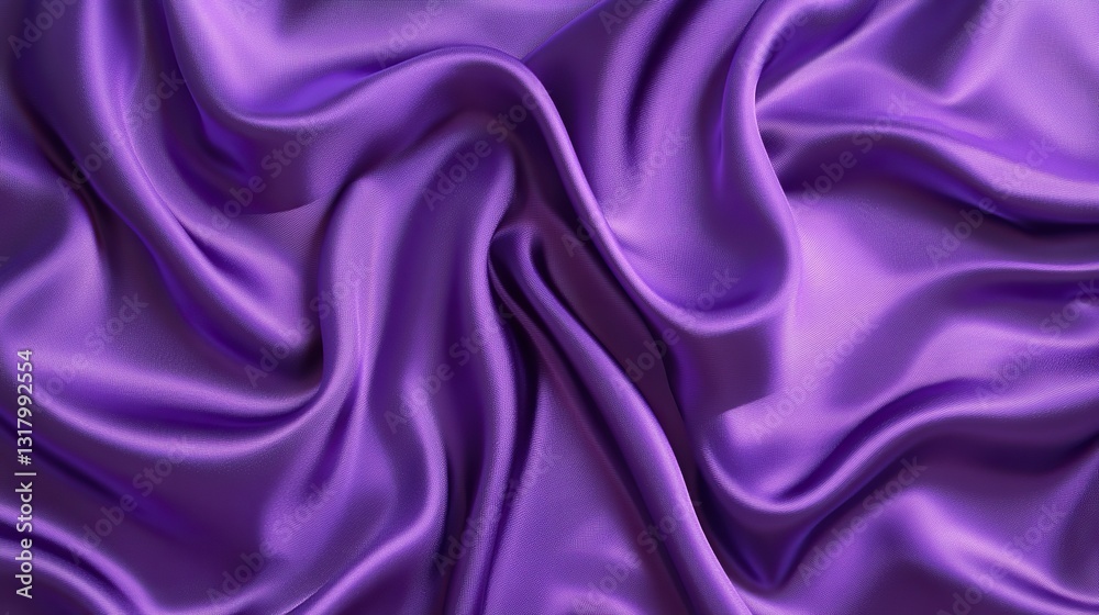 Obraz premium Luxurious Purple and Pink Satin Fabric with Shiny Silk Texture, Elegant Textile Background for Fashion and Interior Design
