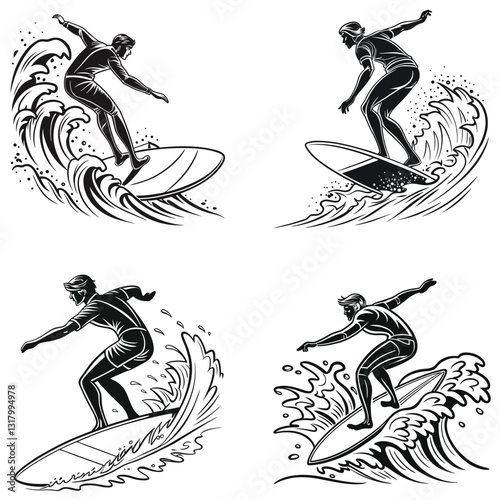 Dynamic Silhouette Explorations Capturing Motion in Photography And Surfing.