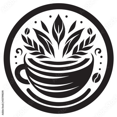 Silhouette cup of coffee icon vector illustration isolated premium design in white background 66