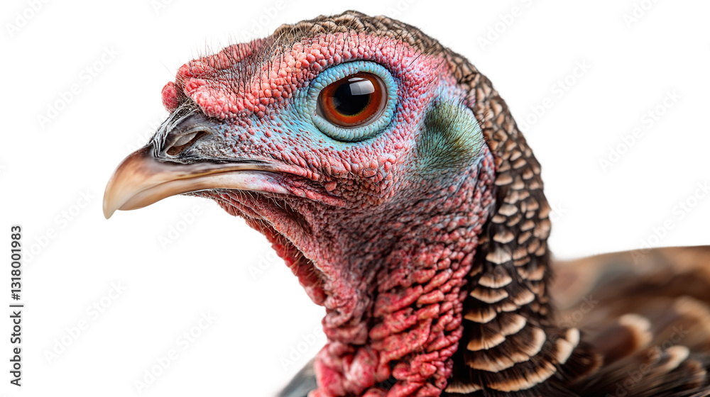Close up of a wild turkey isolated on transparent background. Close up of a wild turkey isolated on transparent background.