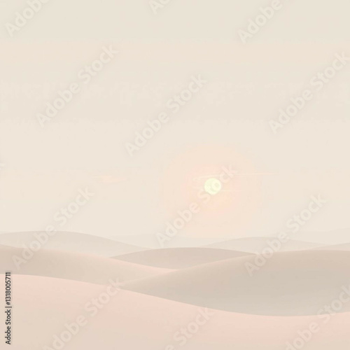 sunset in desert