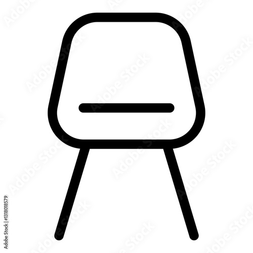 Chair icon. Vector line icon