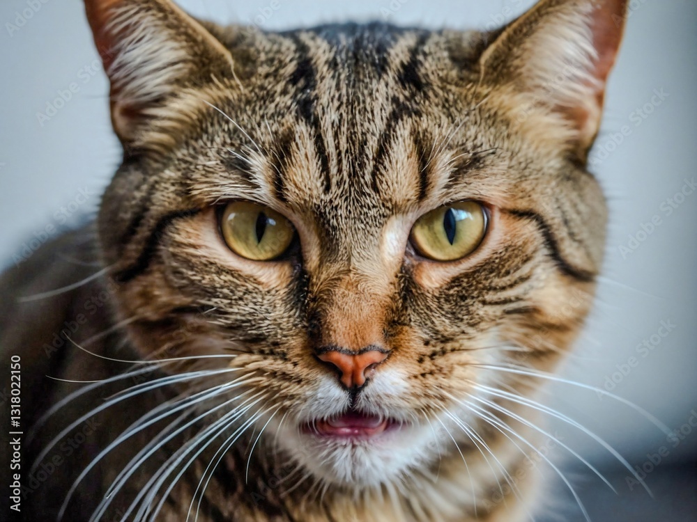 Angry cat with a funny expression on a transparent background. Angry cat with a funny expression on a transparent background.