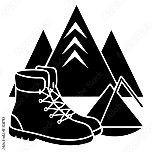 Community Service Camp Icons Set for Volunteer Projects