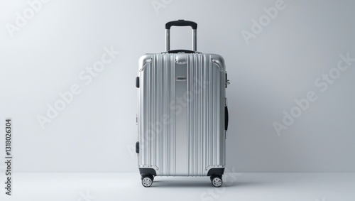 Suitcase Travel Luggage Isolated White Background
