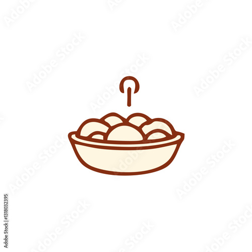 Food courts icons . Outline  food courts vector icons for web design isolated on white background
