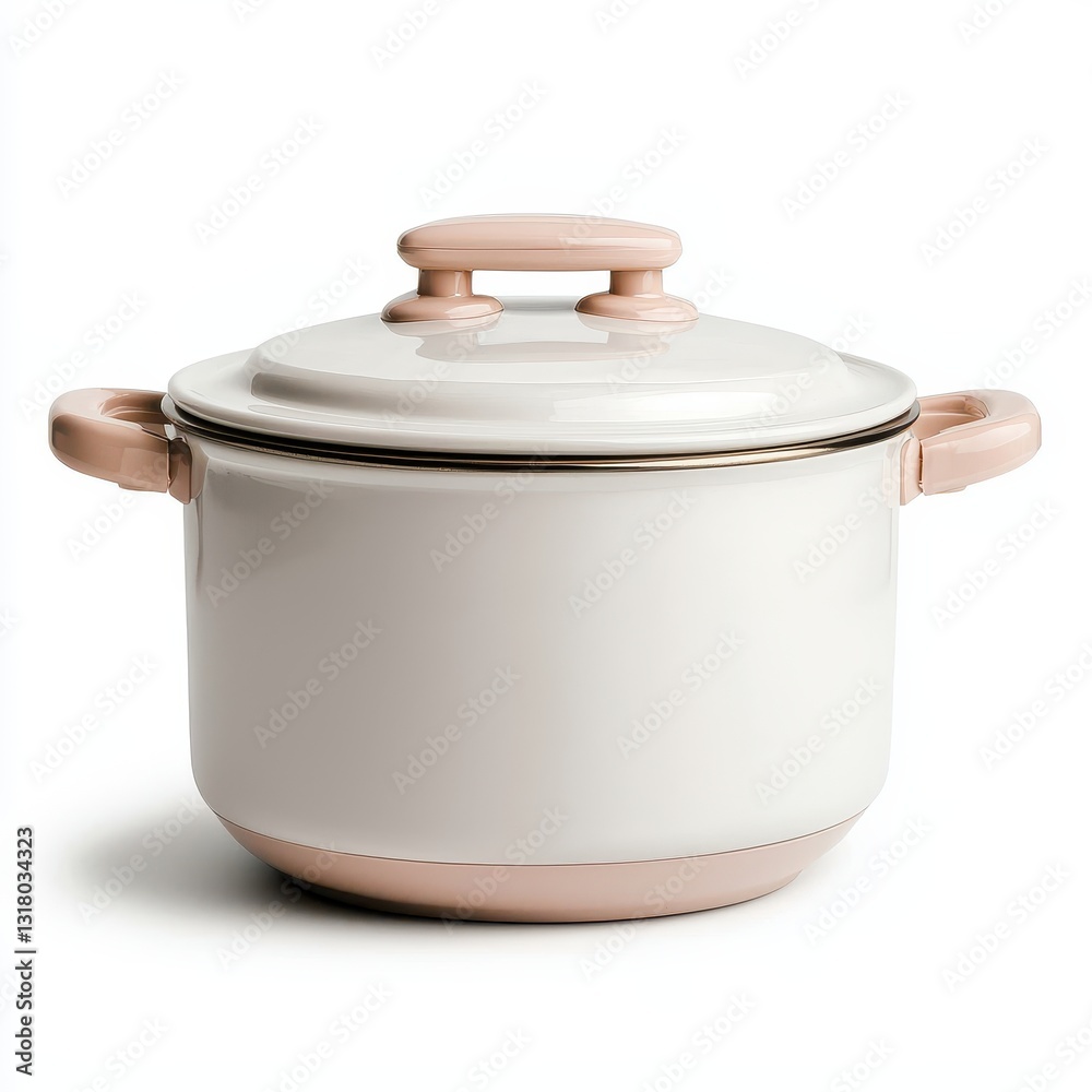Modern Ceramic Cooking Pot with Lid and Soft-Touch Handles Modern Ceramic Cooking Pot with Lid and Soft-Touch Handles
