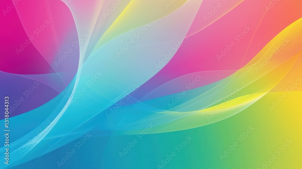 Colorful abstract swirls, vibrant background, design element Colorful abstract swirls, vibrant background, design element