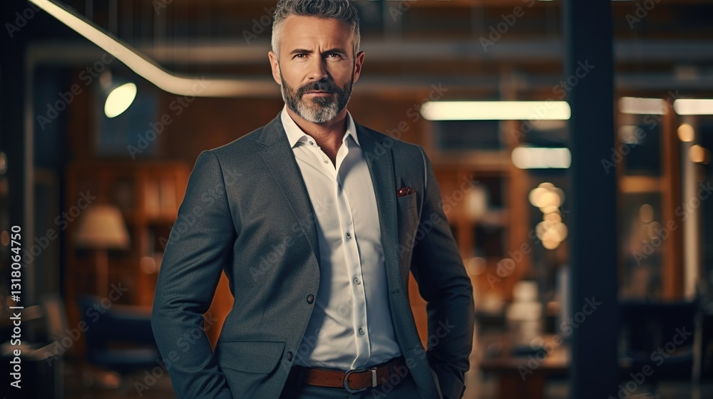 Naklejka premium portrait of a handsome young businessman