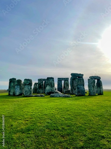 stonehenge at sunset