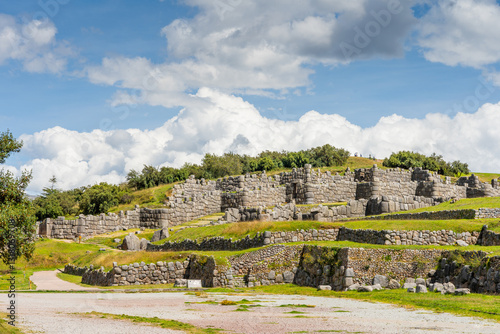 Sacsayhuaman fortress in cusco peru