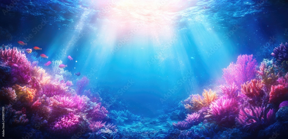 Fototapeta premium High-Resolution Underwater Photography of a Coral Sanctuary