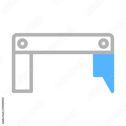 Modern Minimalist Gate Vector Illustration Icon