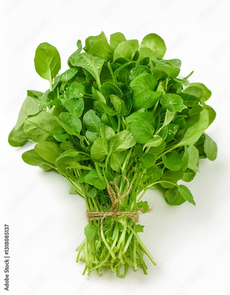 Fototapeta premium Fresh Watercress Bunch