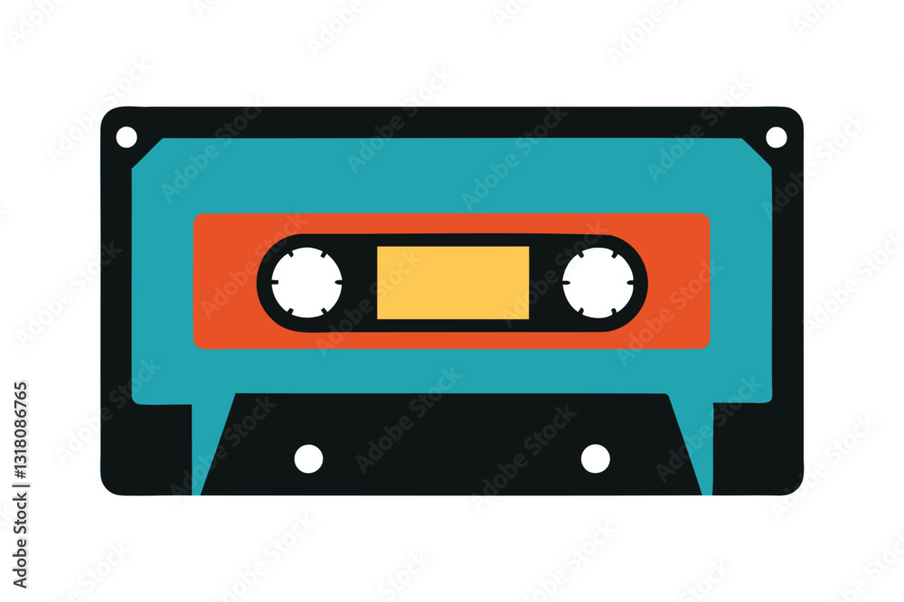 Obraz premium audio cassette isolated on white