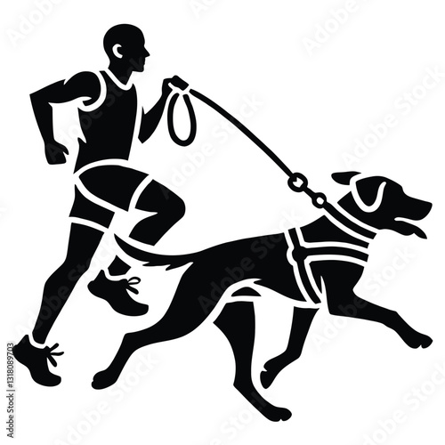 Runner with Dog