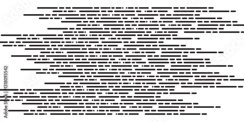 Black and white abstract dotted line pattern, striped pattern for sporty background and t-shirt design. Fully editable vector element. Vector Format Illustration