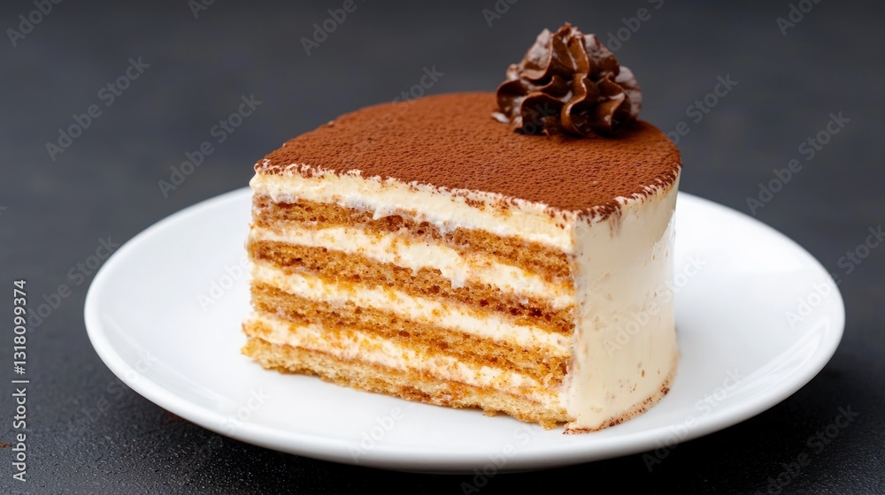 Delicious Tiramisu Dessert Creamy Layers Coffee Mascarpone Cocoa Delicious Tiramisu Dessert Creamy Layers Coffee Mascarpone Cocoa