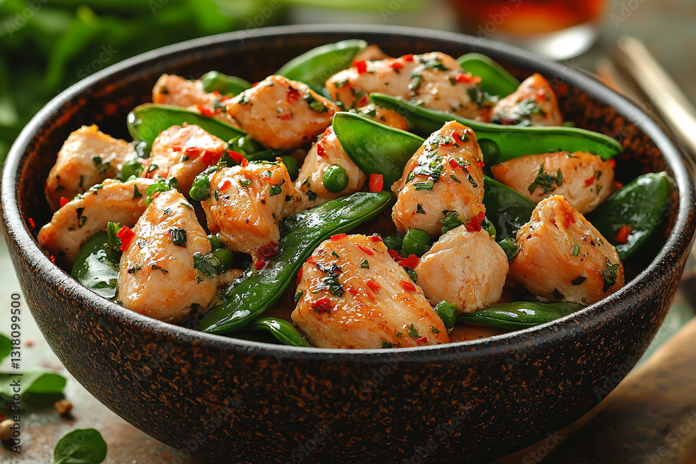 Chicken with Snow Peas Chicken with Snow Peas