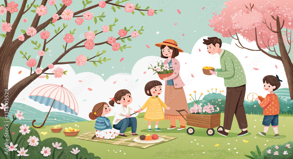 Fototapeta premium springday picnic