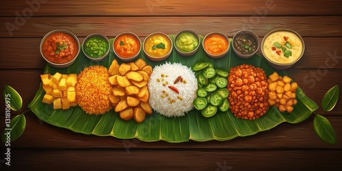 illustration of a traditional South Indian