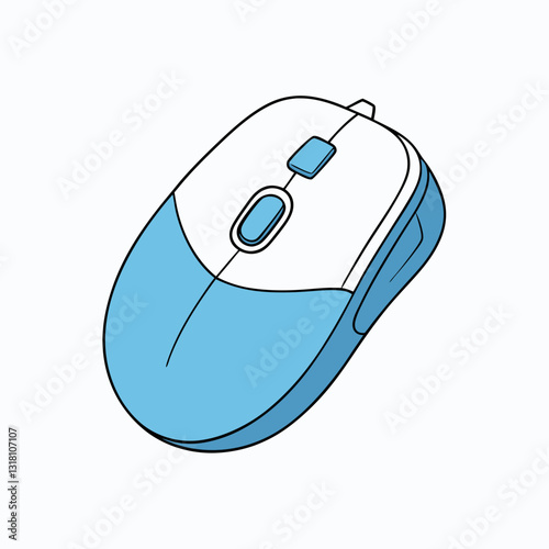 computer mouse vector illustration