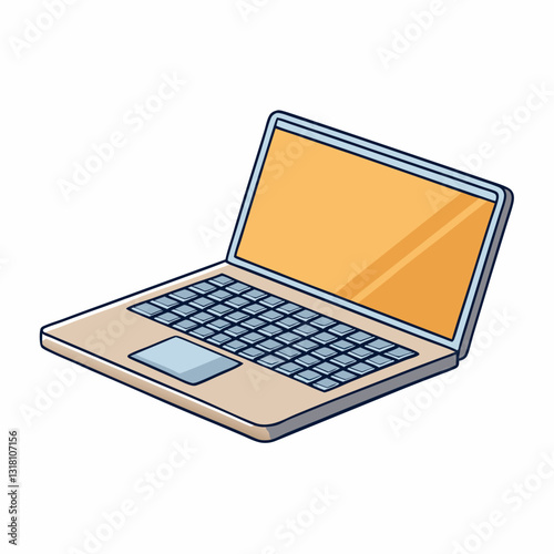 laptop isolated on white background