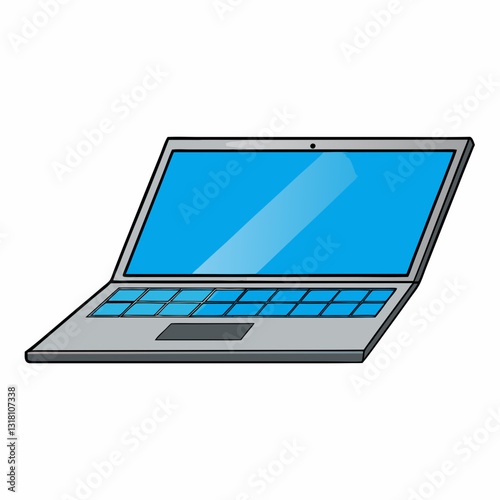 laptop isolated on white background