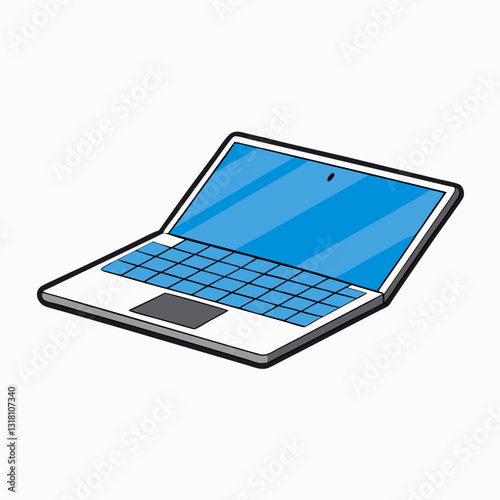 laptop isolated on white background