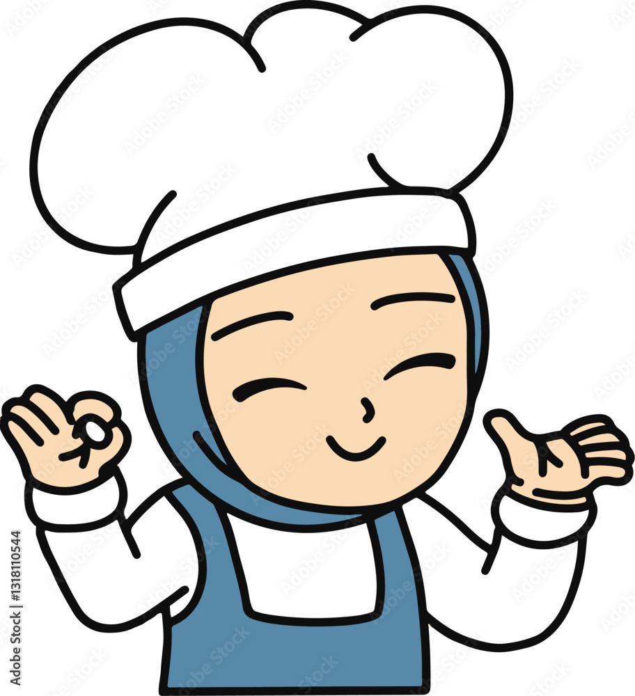 mascot chef cute illustration vector mascot chef cute illustration vector