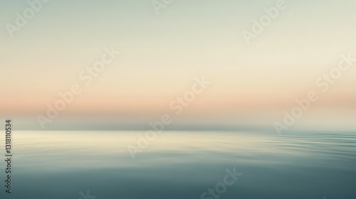 Wallpaper Mural Serene seascape featuring subtle gradients of color and soft water texture Torontodigital.ca