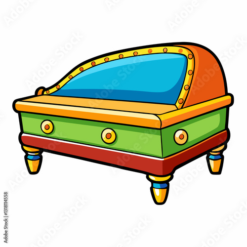 footboard vector illustration