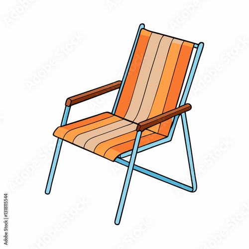 patio chair isolated on white