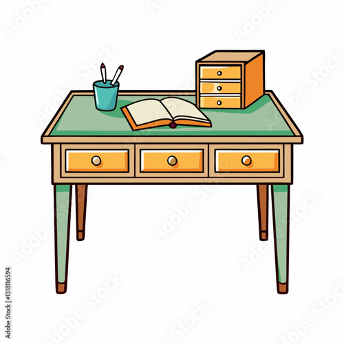 wooden writing table