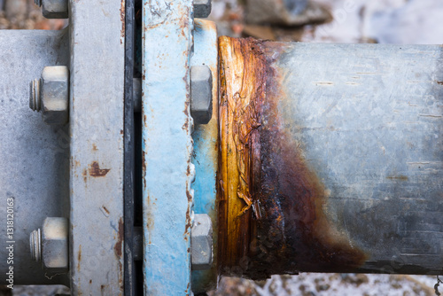 galvanized water pipe is decay
