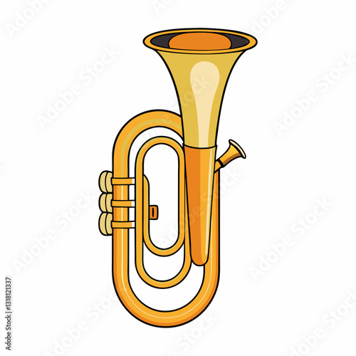 euphonium vector illustration