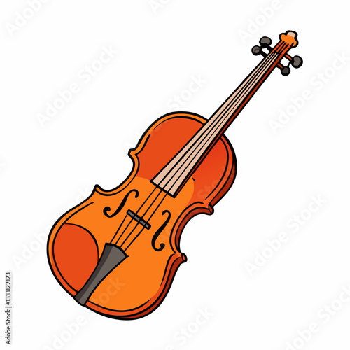 viola isolated on white