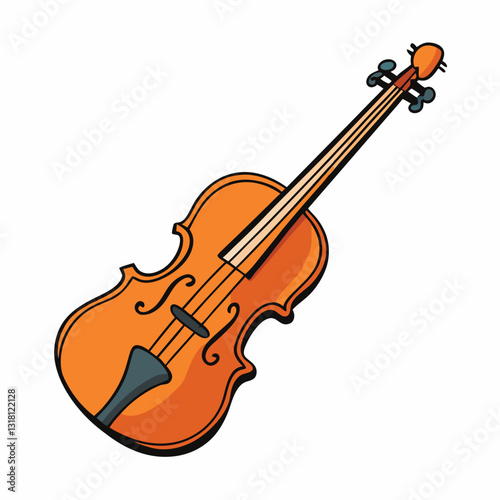 viola isolated on white